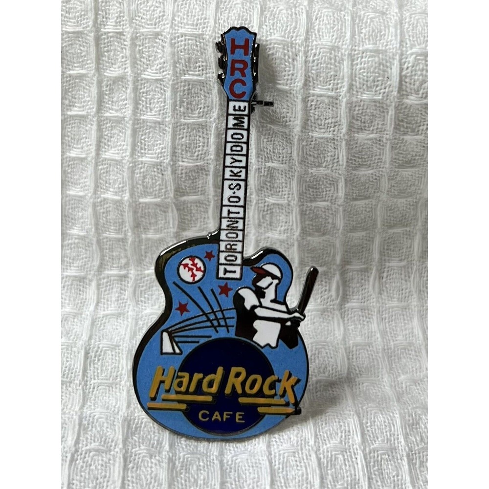 Hard Rock Cafe TORONTO-SKYDOME Pre-unification Baseball Player GUITAR PIN #CAD90